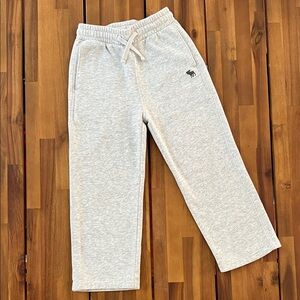 abercrombie kids Light Gray Fleece sweatpants